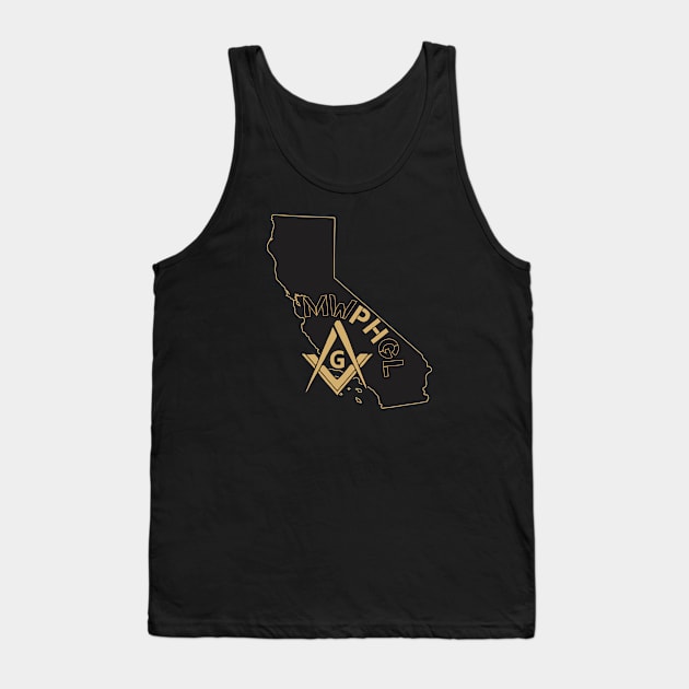 MWPHGLCA - Black & Gold Tank Top by Brova1986